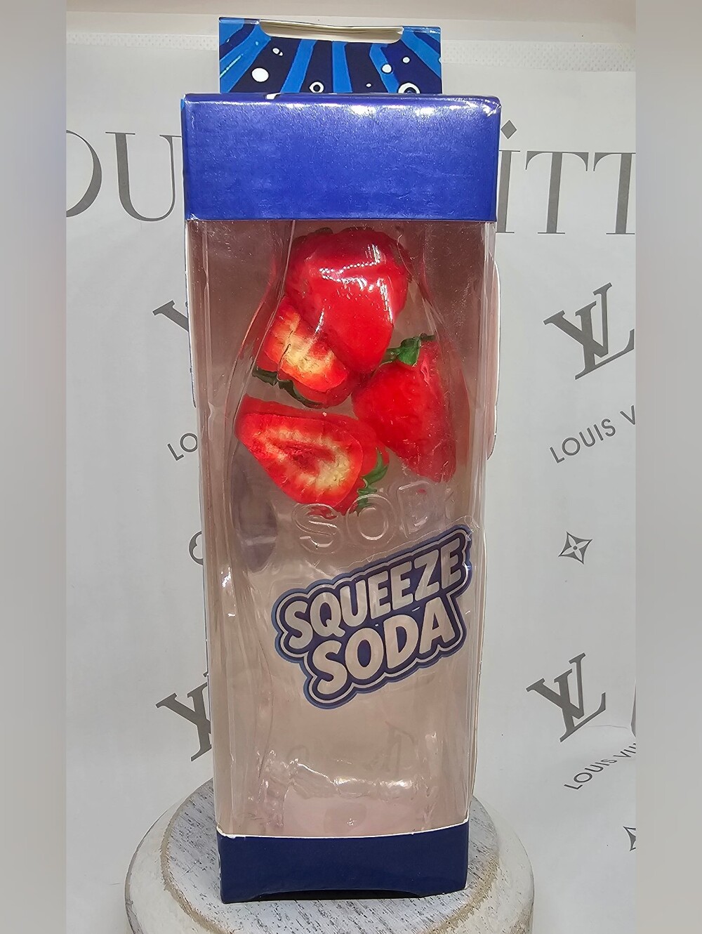 Squeeze Soda Strawberry Squishy - Large